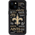 NFL New Orleans Saints Black Blast iPhone 15 Waterproof Case